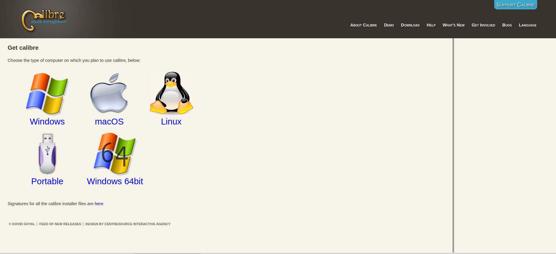 Calibre pagina de descarga Calibre pagina de descarga